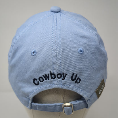 Journey To The Cross Cowboy Up Slideback Hat Blue One Size Outdoor Cap