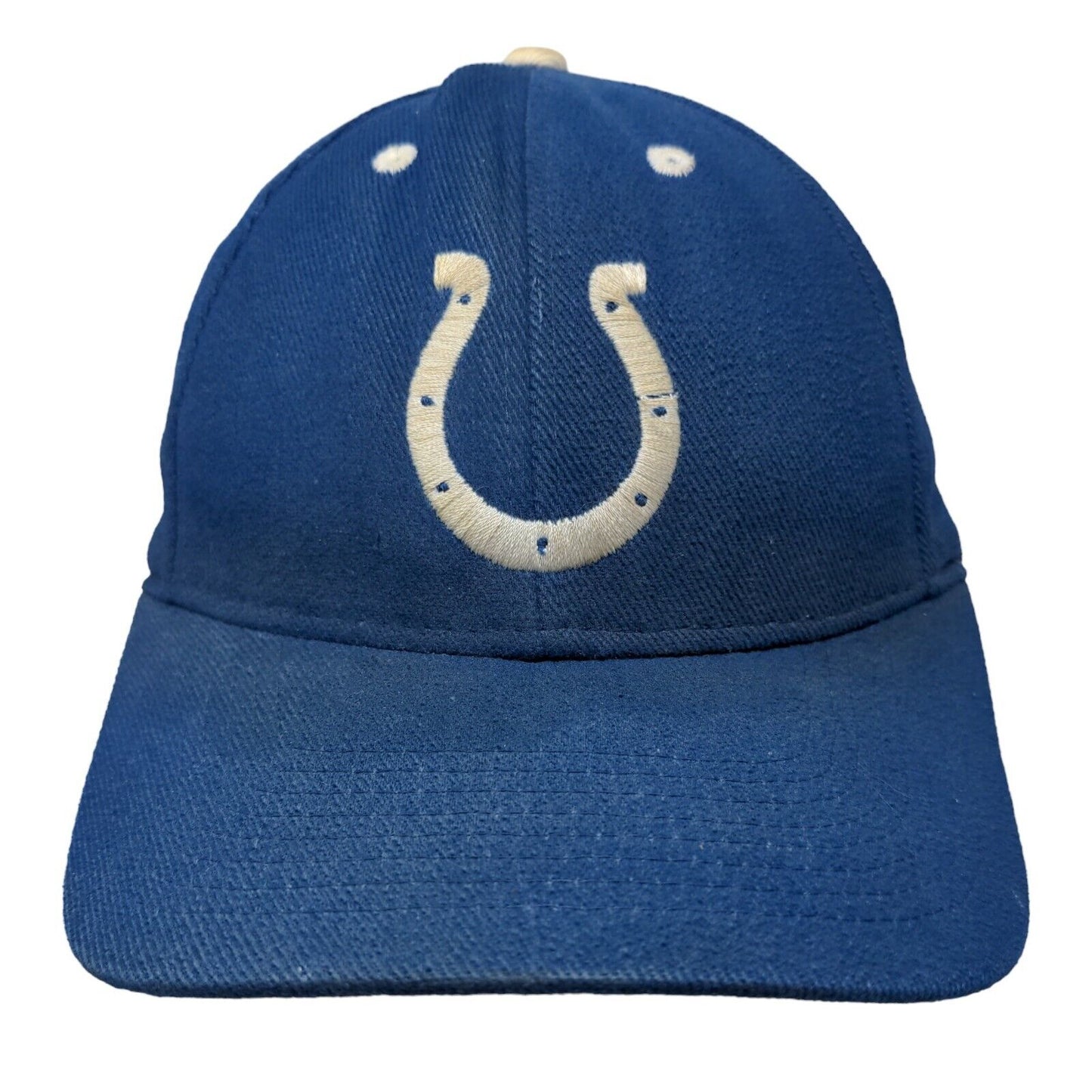 NFL Men's Strapback Hat Blue Size OSFA Embroidered Indianapolis Colts Logo