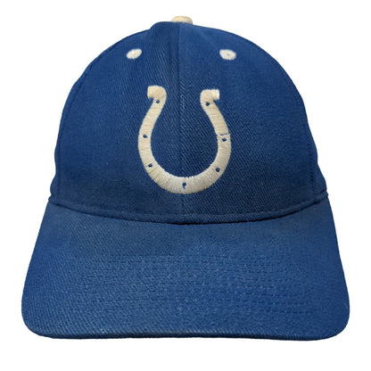 NFL Men's Strapback Hat Blue Size OSFA Embroidered Indianapolis Colts Logo