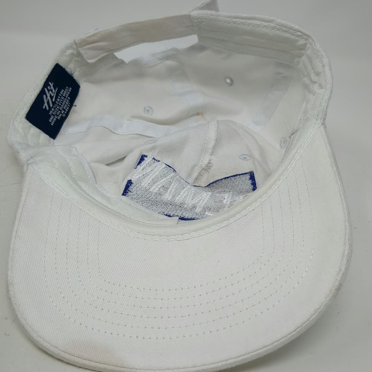 Hit 5 Panel White One Size Hat South Dakota Deman Graphic Strapback Adjustable