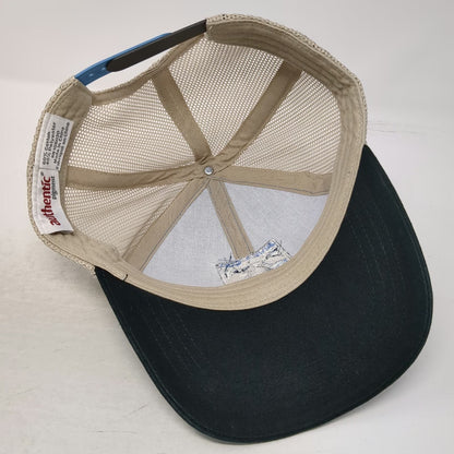Authentic Pigment Trucker Hat Blue Black One Size River Cup Champions Patch