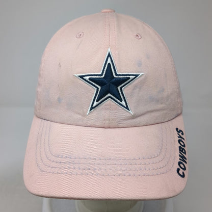 Dallas Cowboys NFL Authentic Pink Blue Hat One Size Cap Star Logo Slideback