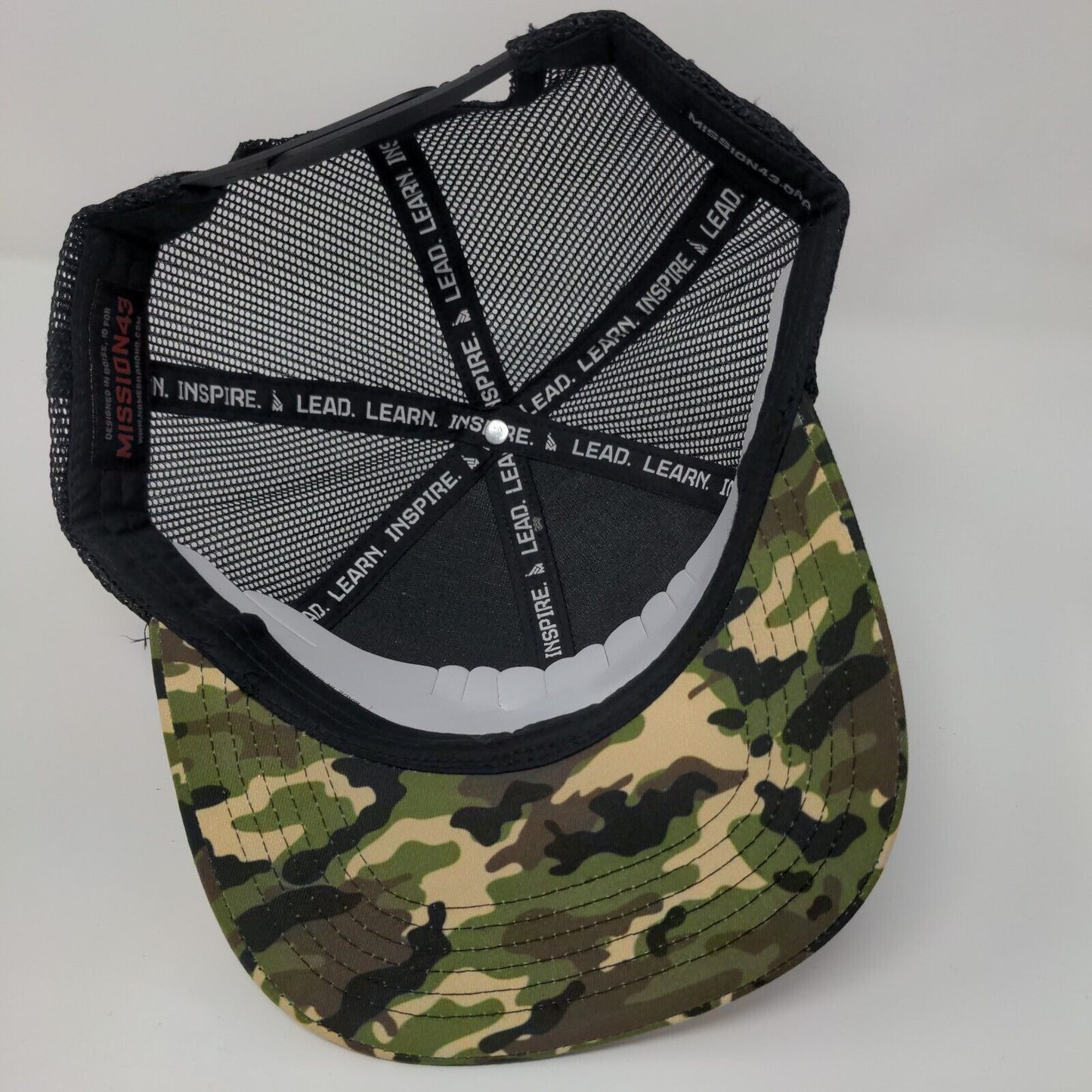 Mission43 Snapback Trucker Hat Camouflage One Size Adjustable Mesh Back 6 Panel