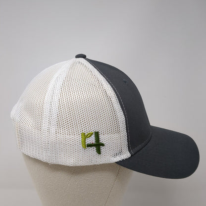 Simplot Gadwear Solutions Snapback Trucker Hat Gray OS Adjustable Mesh Back