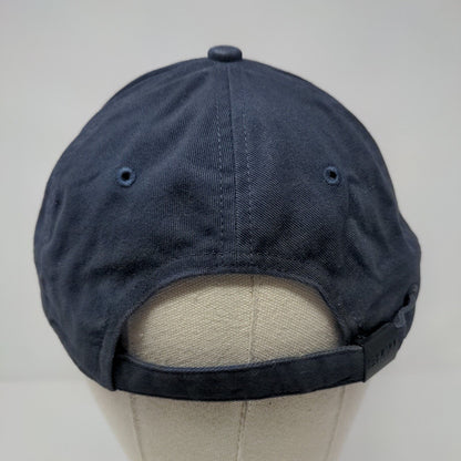 BMW Slideback Hat Blue OSFA Adjustable Embroidered Vented Holes 6 Panel Cotton