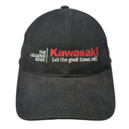Pacific Headwear Baseball Cap Black One Size Kawasaki Slogan Embroidered Hat