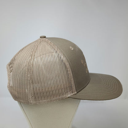 Beige Trucker Hat One Size Ducks Unlimited Volunteer Mesh Snapback Hunting Logo