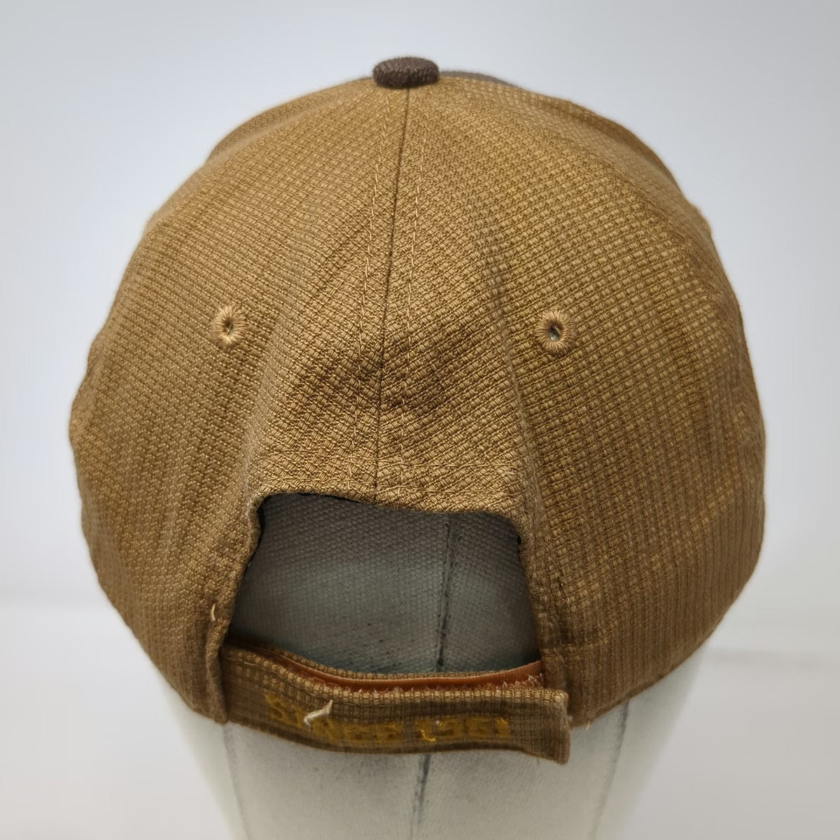 Cabela's Baseball Cap Brown One Size Waffle Knit Strapback Since 1961 Script Hat