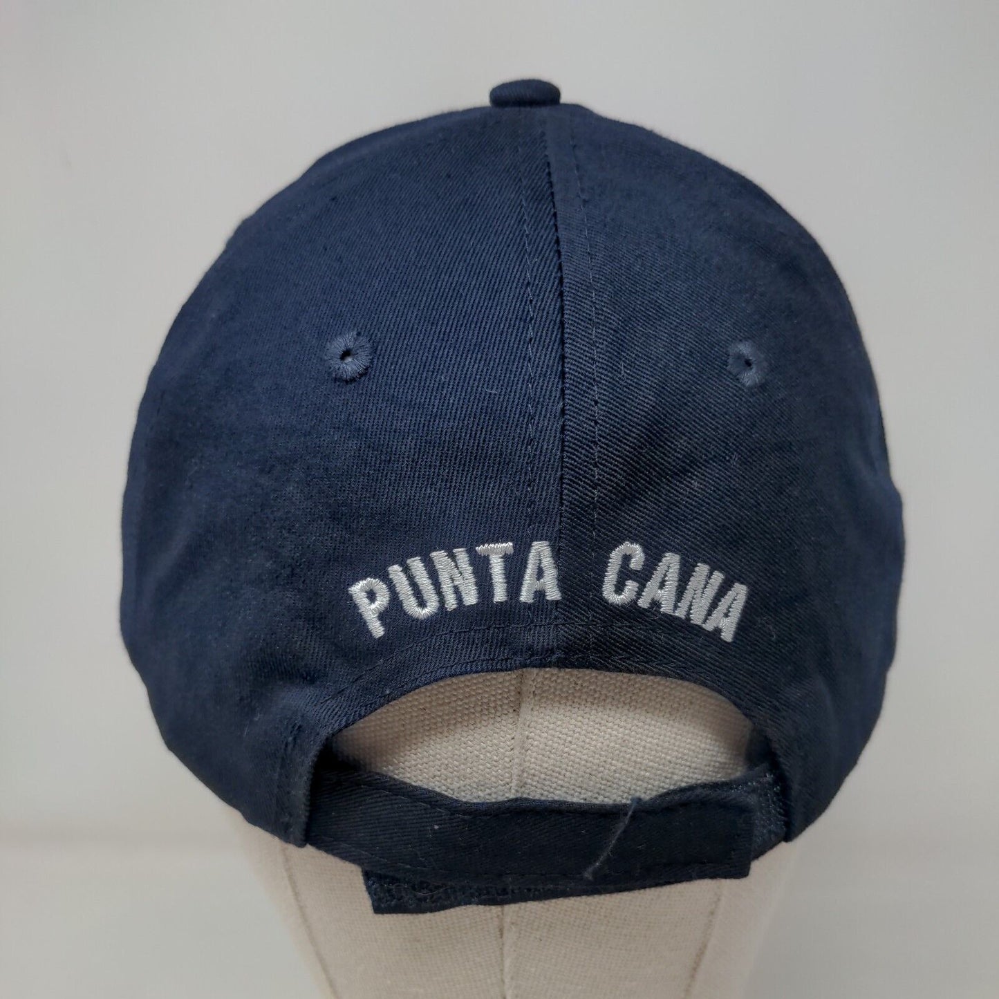 Punta Cana Strapback Hat Blue OSFA Embroidered Adjustable 6 Panel