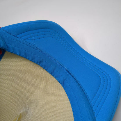 Trucker Hat Blue One Size Thinking Cap Mesh Foam Rope Retro 80s Lightning Bolt