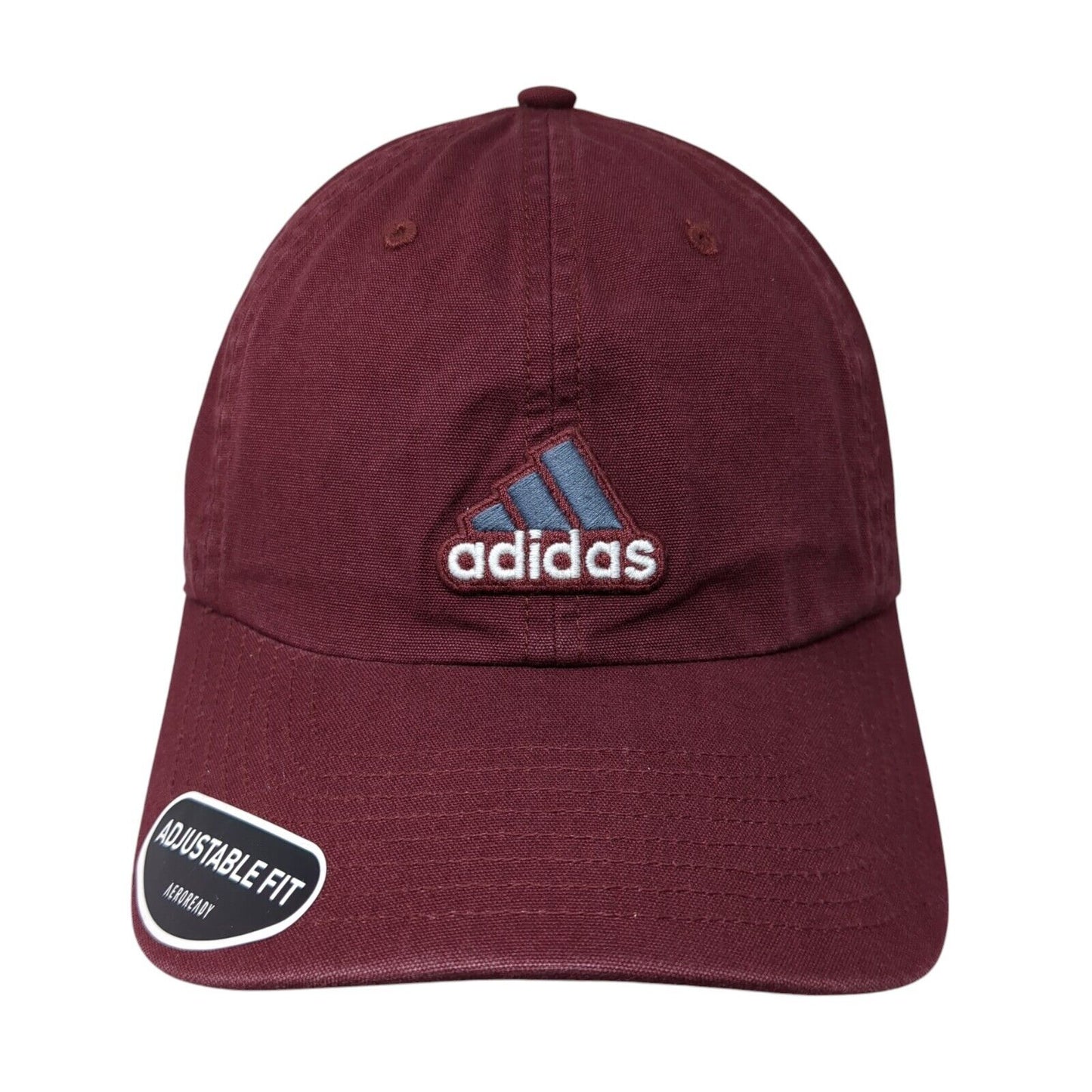 Adidas 3 Stripes Slideback Hat Red OSFA Adjustable Fit Embroidered
