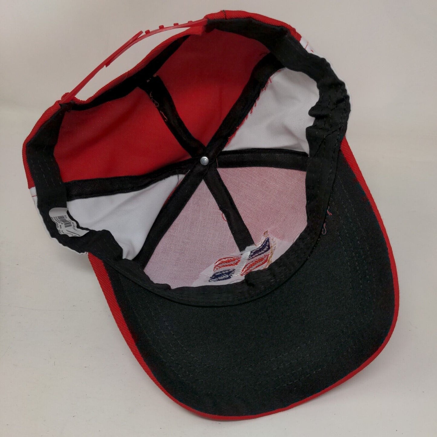 Rep Dom Flag Snapback Hat Red One Size Adjustable Embroidered 6 Panel