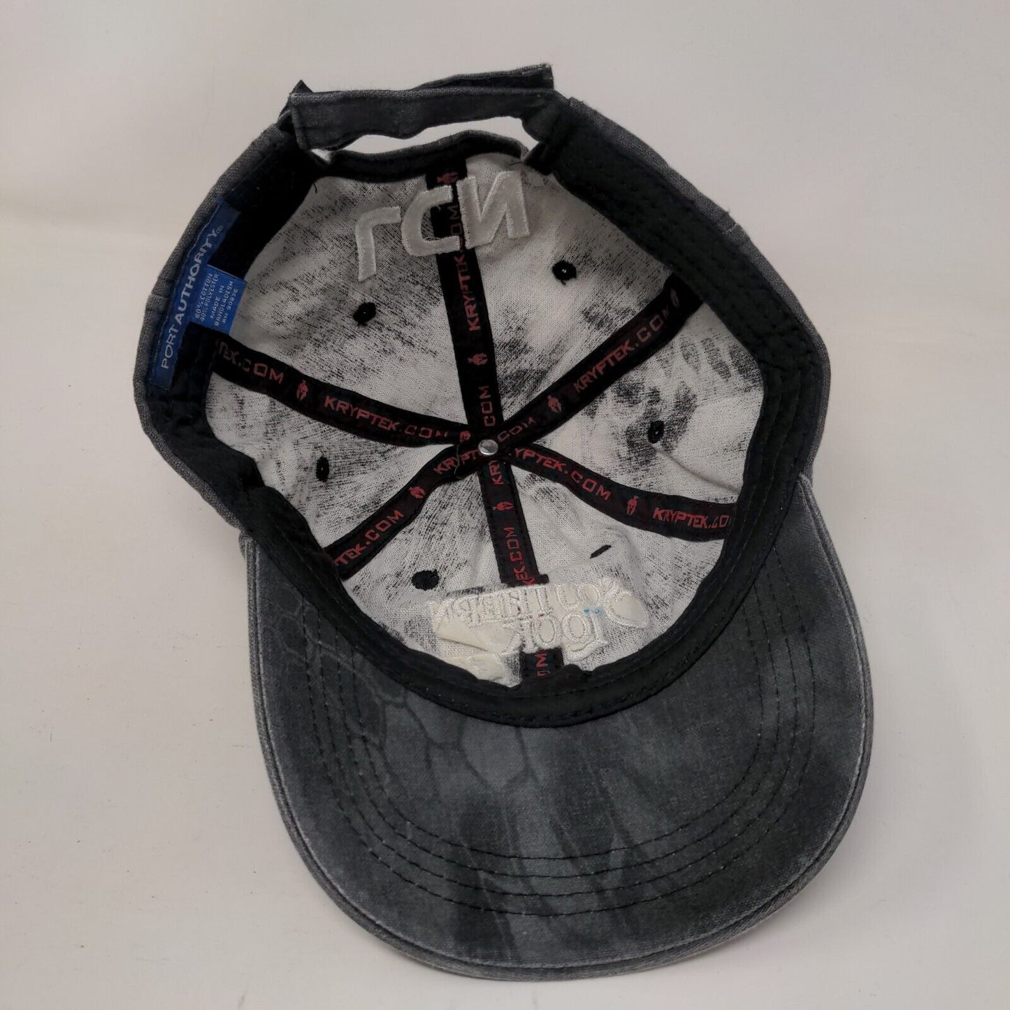Southern Lock LCN Strapback Hat Gray One Size Embroidered Port Authority