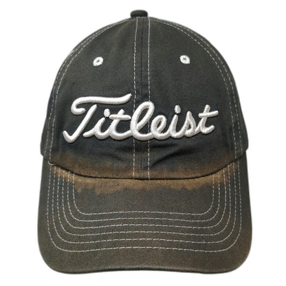 Titleist Baseball Cap Black One Size Hat Meadow Lakes Golf Cotton Slideback
