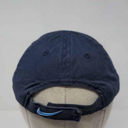 Nike Child Strapback Hat Blue One Size Adjustable Embroidered Swoosh Logo Cotton