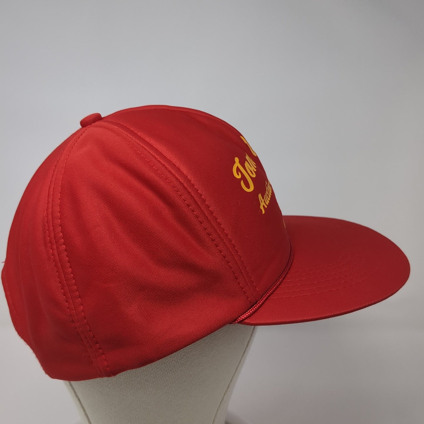Tom Witvoet Auction & Appraisal Snapback Hat Red One Size Adjustable