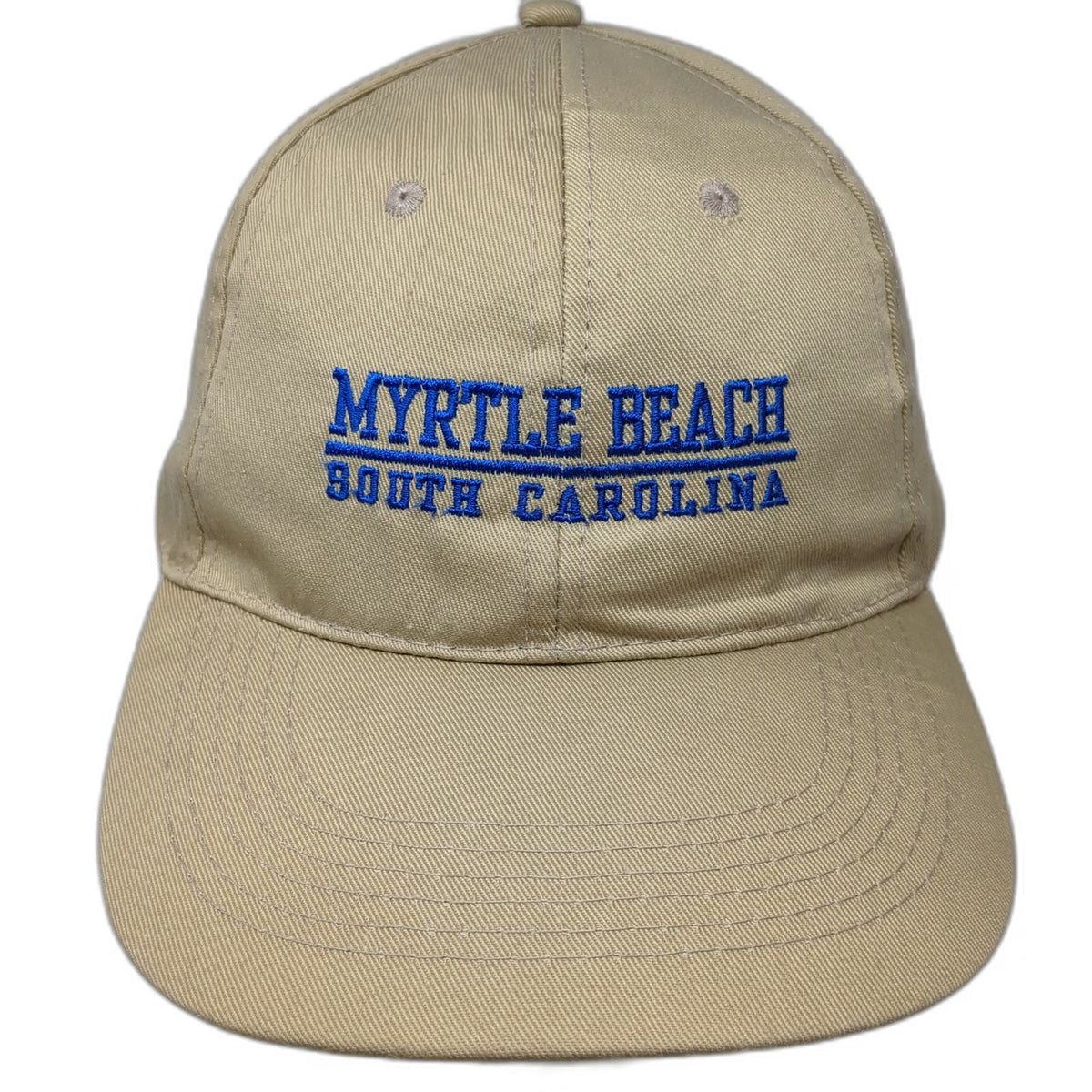 OTTO Baseball Cap Beige One Size Myrtle Beach South Carolina Strapback Hat