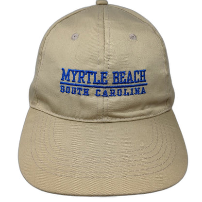 OTTO Baseball Cap Beige One Size Myrtle Beach South Carolina Strapback Hat