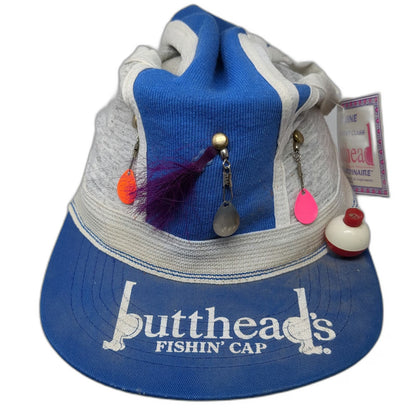 Buttheads Baseball Cap Blue M Fishing Lures Bobber Novelty Gag Briefs Hat
