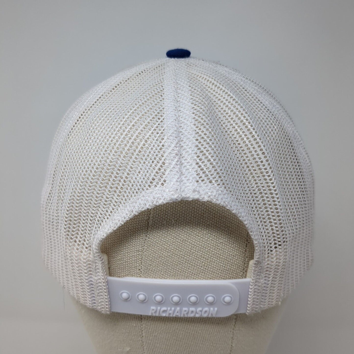 Letter B Snapback Mesh Back Trucker Hat Blue One Size Richardson 6 Panel