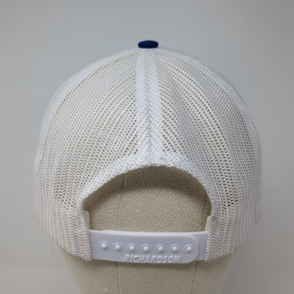 Letter B Snapback Mesh Back Trucker Hat Blue One Size Richardson 6 Panel