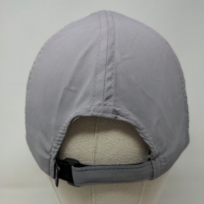Golf Swing Logo Strapback Hat Gray OSFA Embroidered Laser Cut Imperial