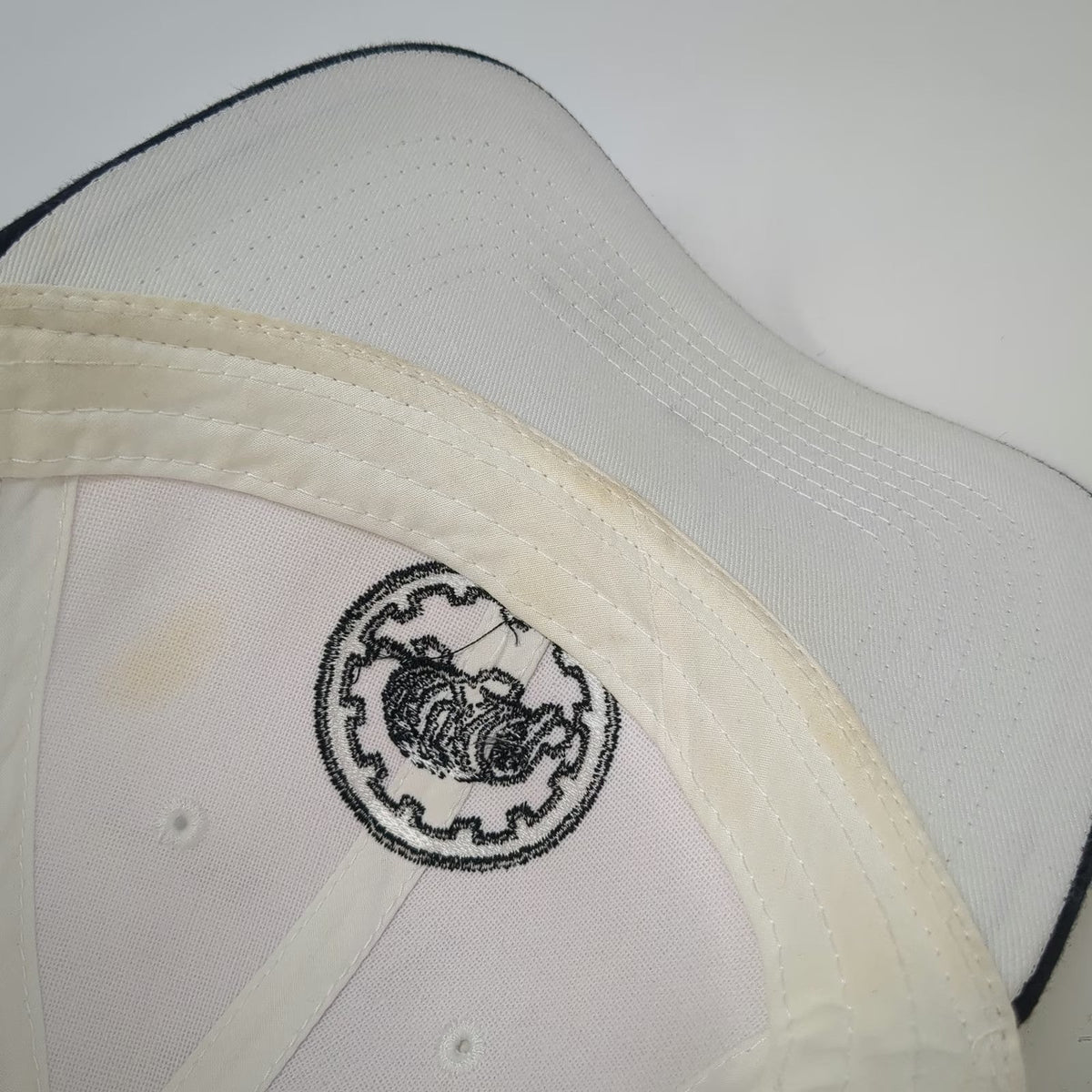 Sportsman Baseball Cap White One Size Strapback Mole Gear Cotton Hat Adjustable
