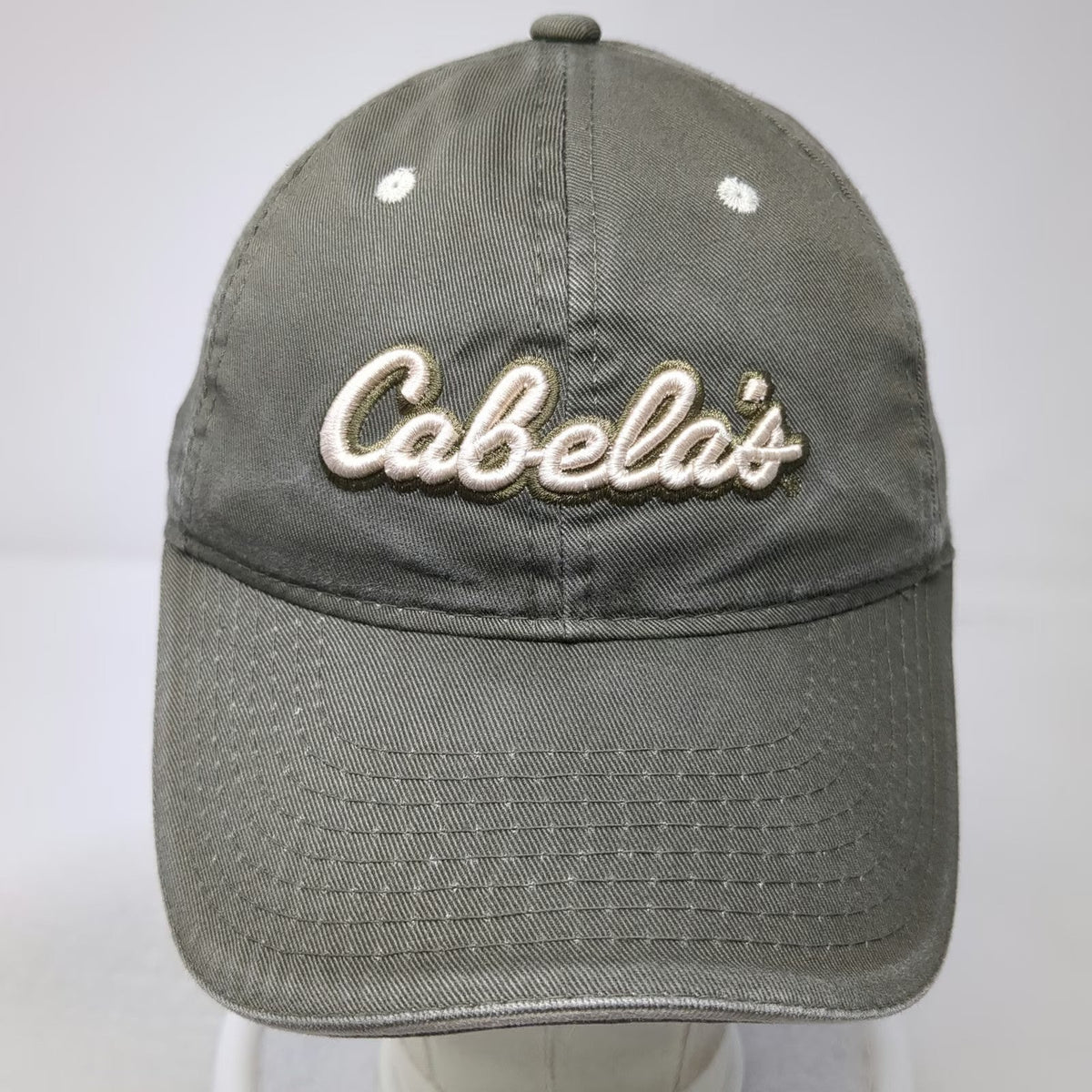 Cabelas Baseball Cap Green One Size Slideback Worlds Foremost Outfitter Hat