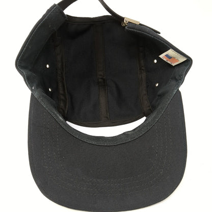 Unbranded Slideback 5 Panel Hat Black One Size Leather Strap Blank
