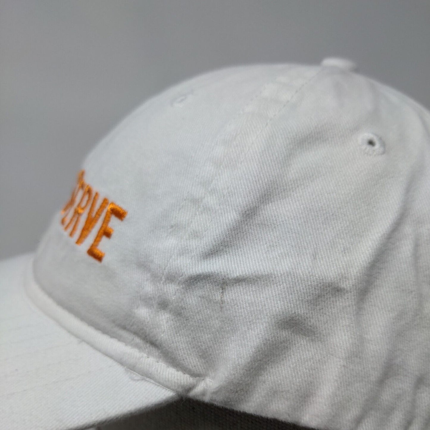 Just Serve Slideback Hat White OSFA Classic Cut Embroidered UltraClub