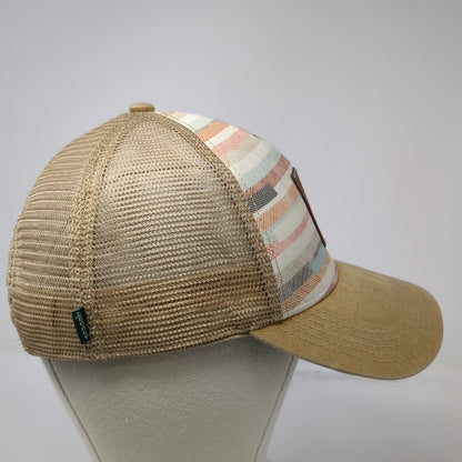 Legacy Trucker Hat Beige Chat 'N' Chill Exuma Bahamas Palm Tree OSFM Snapback