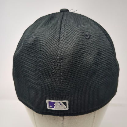 Colorado Rockies MLB New Era Baseball Cap Black L Stretch Fit Shield Logo Hat
