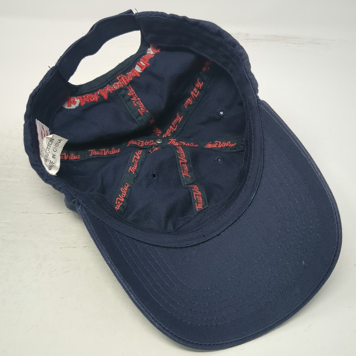 True Value Baseball Cap Blue One Size Strapback Cotton Help Is Around Corner Hat