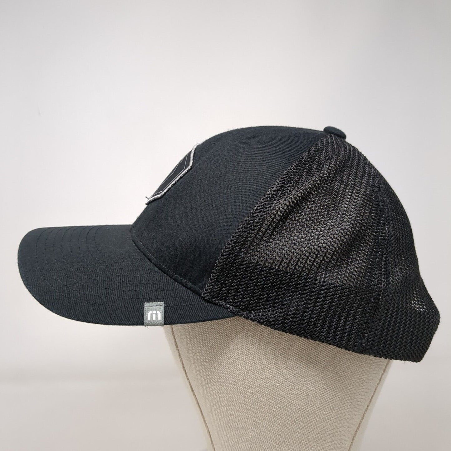 Windfall Classic Snapback Trucker Hat Black OSFA Mesh Back Flexfit