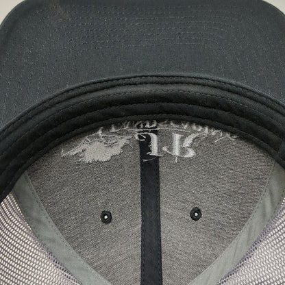 Richardson Trucker Hat Black One Size Snapback Mesh JR Landscaping Tree Logo