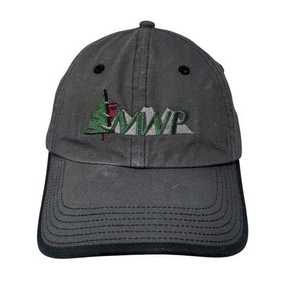 MWP Strapback Hat Gray OSFA Adjustable Embroidered Vented Holes Port Authority
