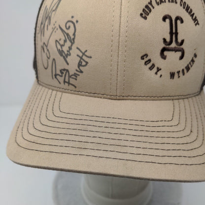 Cody Cattle Company Snapback 112 Trucker Hat Tan OSFA Mesh Back Richardson