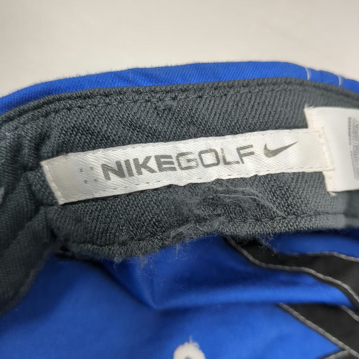 Nike Baseball Cap Blue One Size Embroidered Swoosh Contrast Stitch Golf Hat