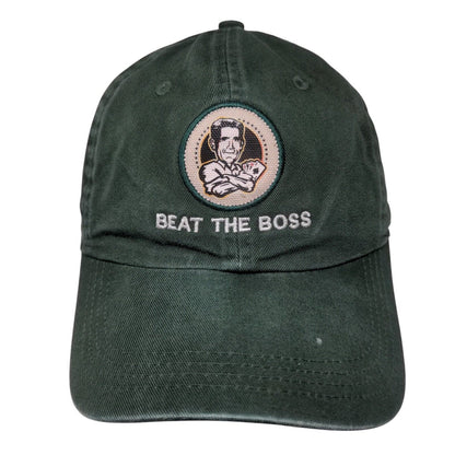 Beat The Boss Slideback Hat Green OSFA Classic Cut Eldorado Resort Casino