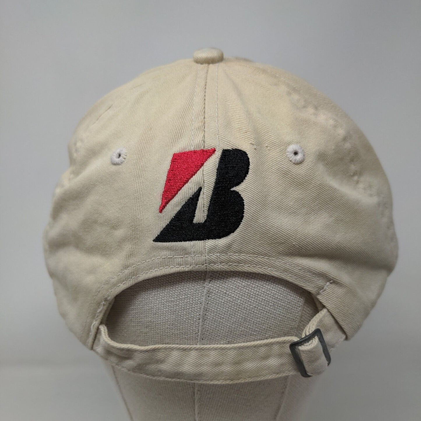 Bridgestone Golf Slideback Hat Tan One Size Adjustable Embroidered New Era