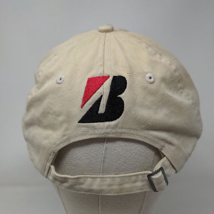 Bridgestone Golf Slideback Hat Tan One Size Adjustable Embroidered New Era