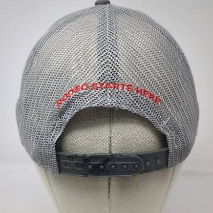 The Game Trucker Hat Gray One Size Youth Camps Rodeo Starts Here Snapback
