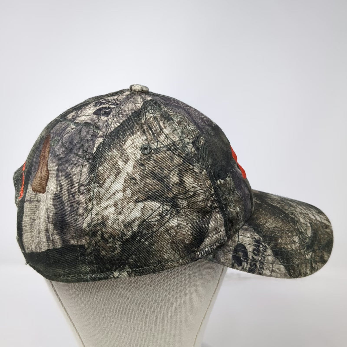 Under Armour Snapback Hat Green Camo One Size Mossy Oak Orange Embroidered
