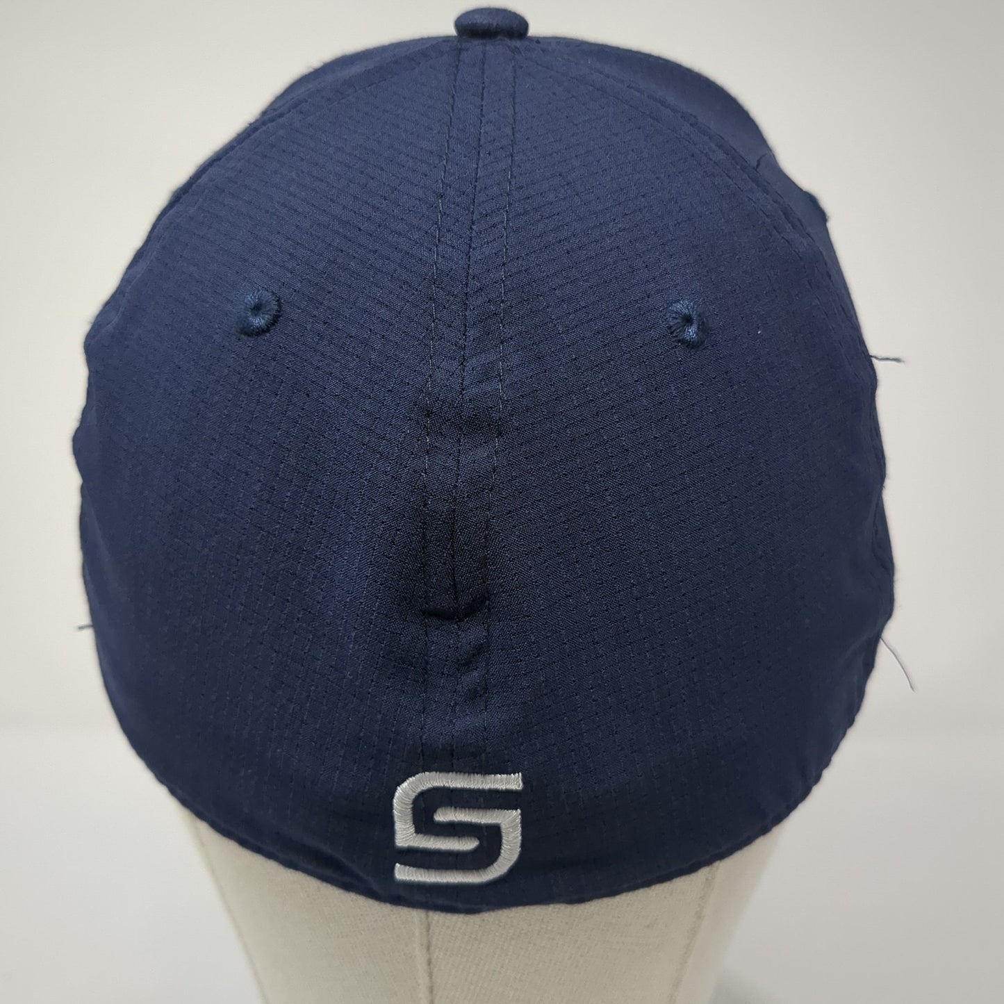 Under Armour Golf Fitted Hat Solid Blue XL Embroidered Logo Vent Holes
