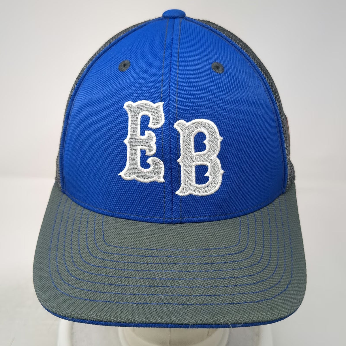 Pacific Headwear Baseball Cap Blue Gray 7 3/8 EB Cal Ripken Mesh Stretch Hat