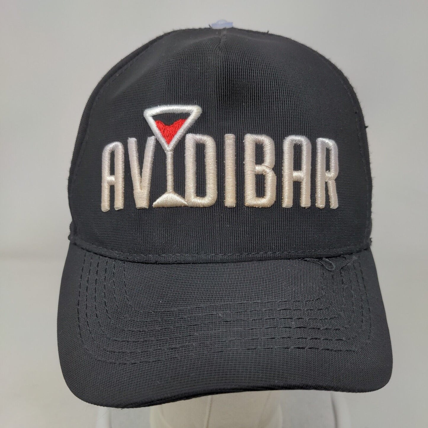 Avidibar Snapback Hat Black One Size Embroidered Adjustable 5 Panel