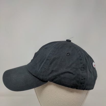 Champion Slideback Hat Black OSFA Adjustable Embroidered Logo 6 Panel