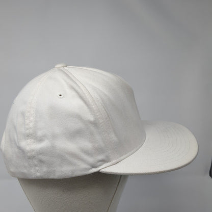The Classics Yupoong Snapback Hat White One Size Adjustable Embroidered 6 Panel
