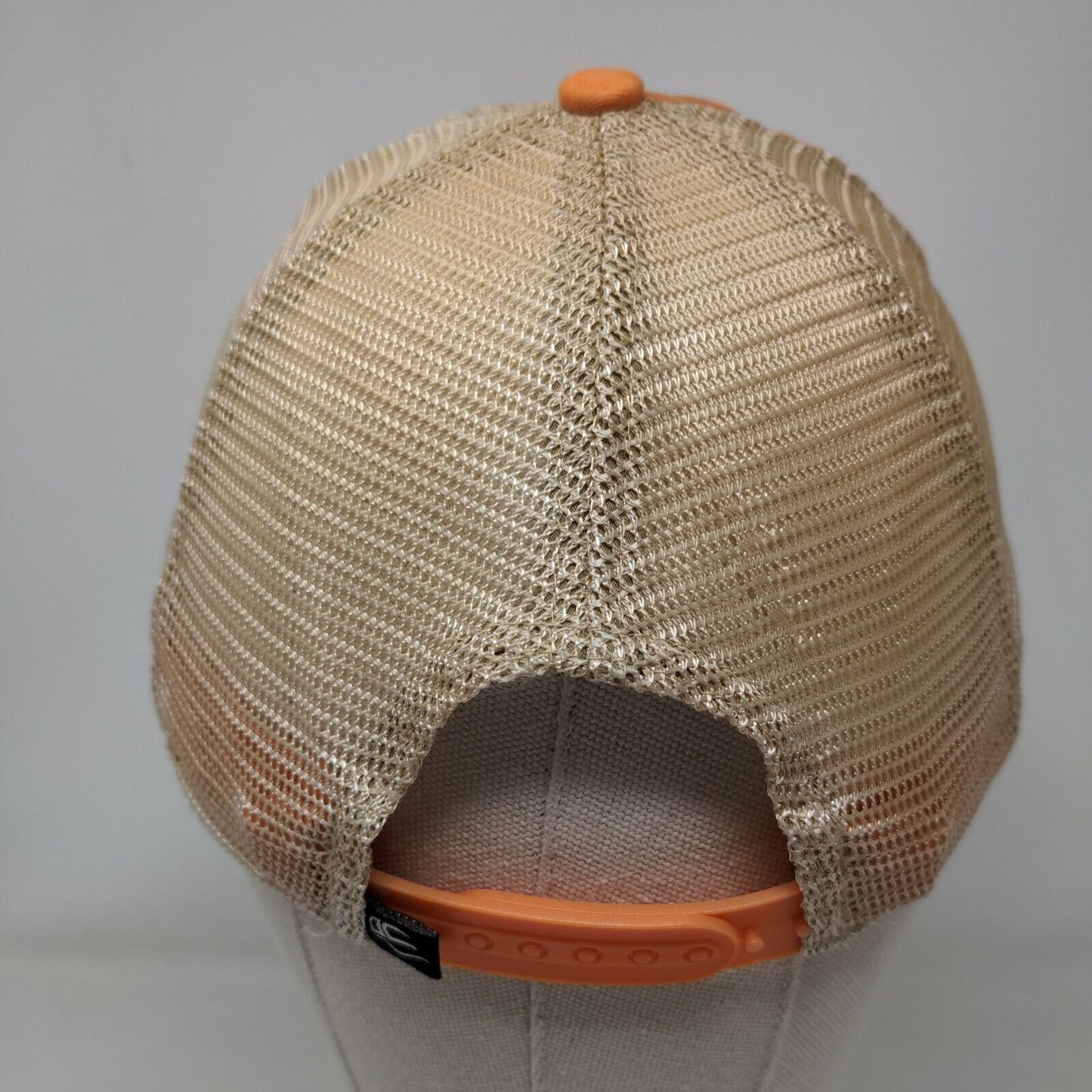 Helena Trycera Snap Back Trucker Hat Orange OSFM Adjustable Mesh Back OC