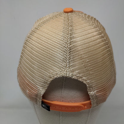 Helena Trycera Snap Back Trucker Hat Orange OSFM Adjustable Mesh Back OC